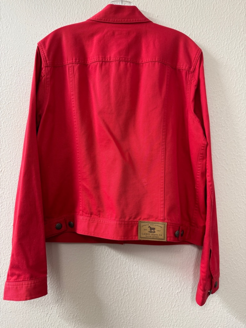 Lauren Jeans Co. Women’s Red Denim Jacket - Picture 2 of 14